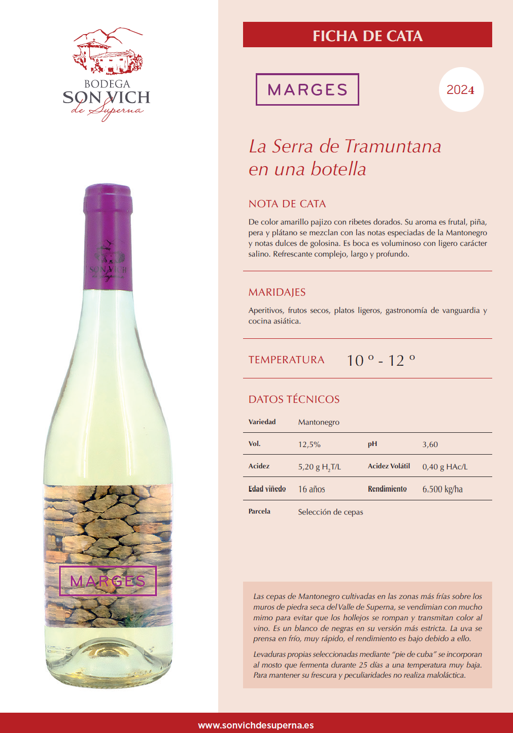 Son Vich De Superna Marges 2024 (750ml)