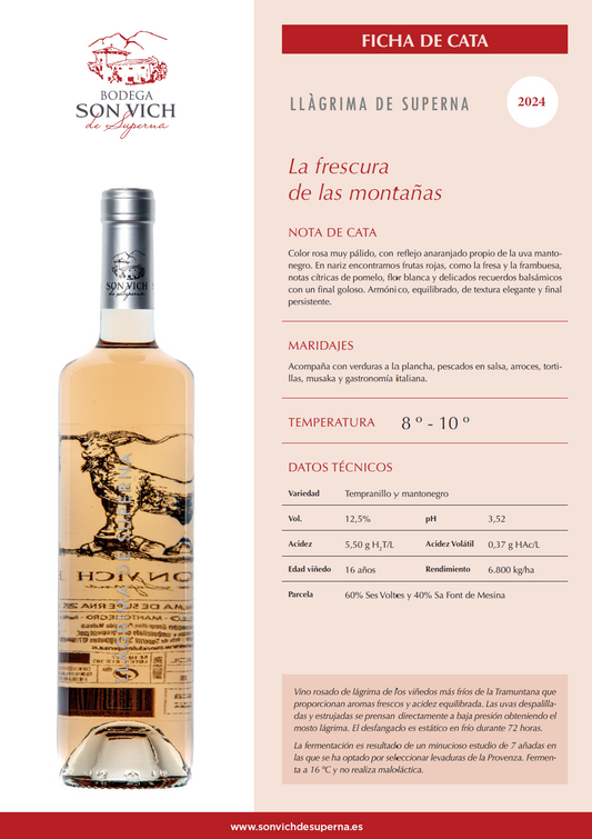 Son Vich De Superna Lagrima de Superna 2024 (750ml)